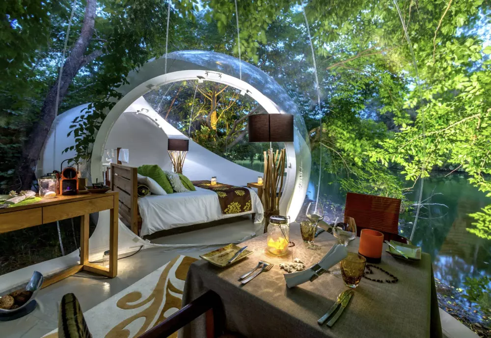 outdoor bubble tents